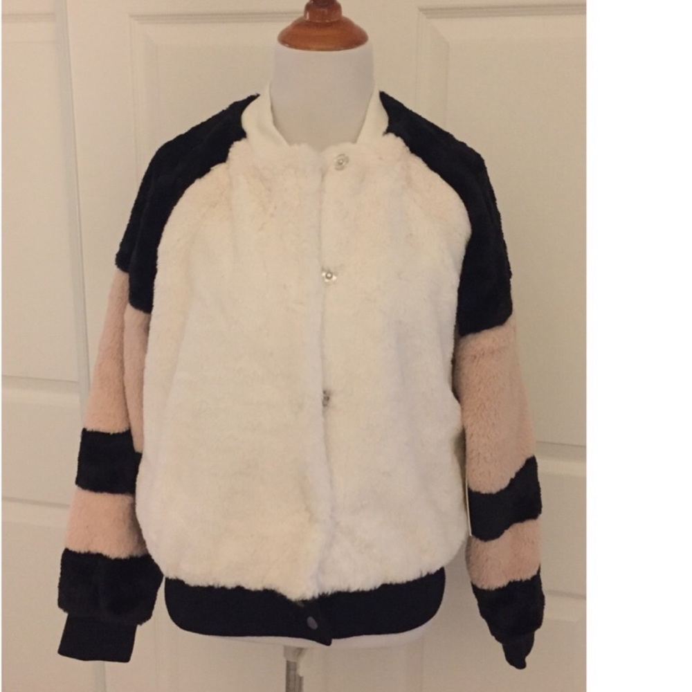 Sherpa Fuzzy Colorblock Bomber - image 1